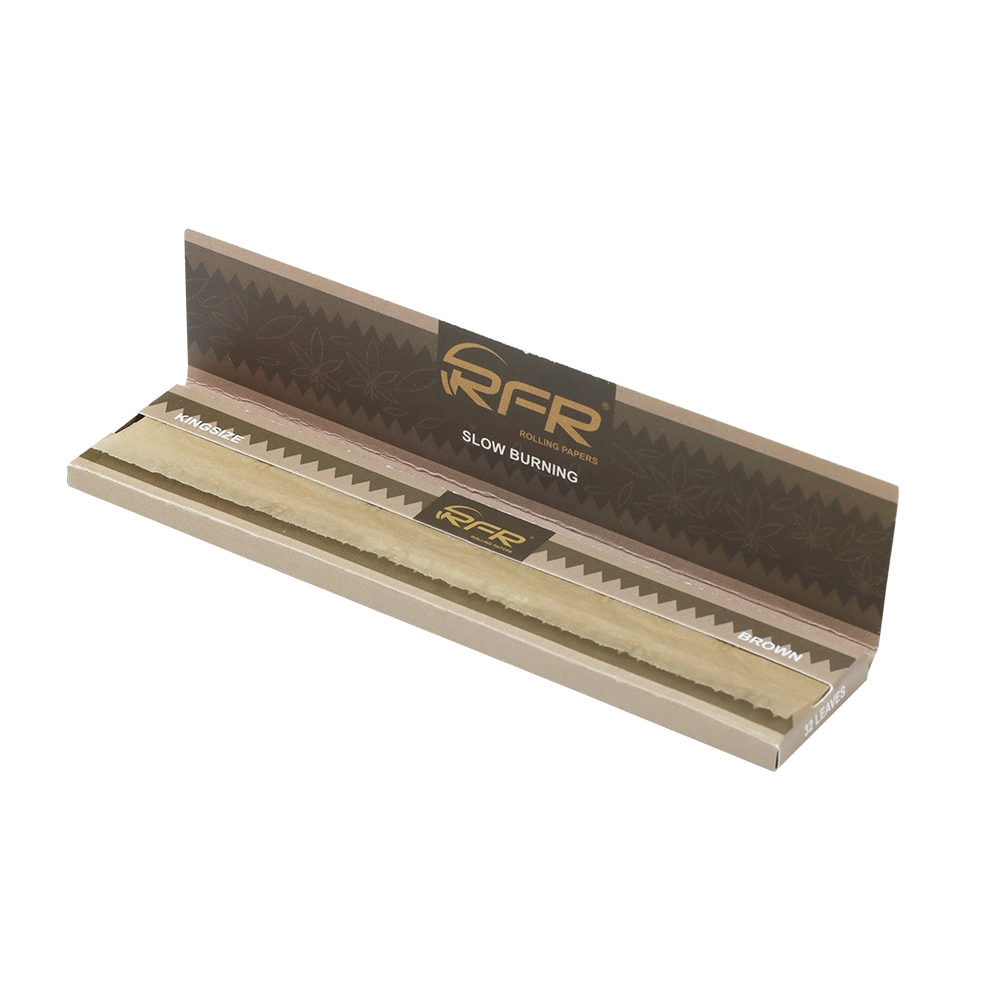 Rfr Rolling Paper Unbleached Brown Natural Paper 50 Booklet